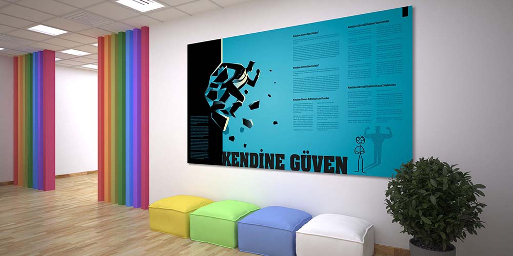 universite-duvar-kaplamalari-3359-09 Kendine Güven Geliştirme Motivasyon Posteri 3359