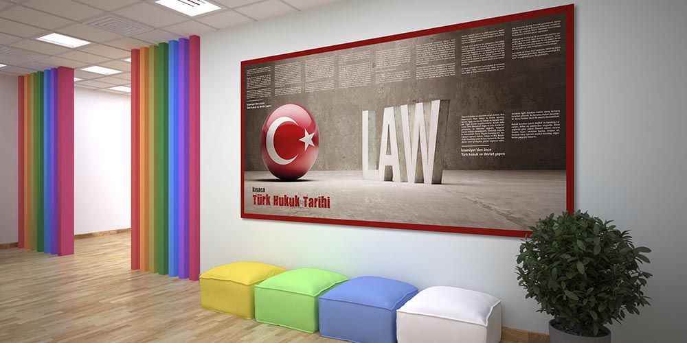 Hukuk ve Adalet Temalı Üniversite Dekor Poster 3138