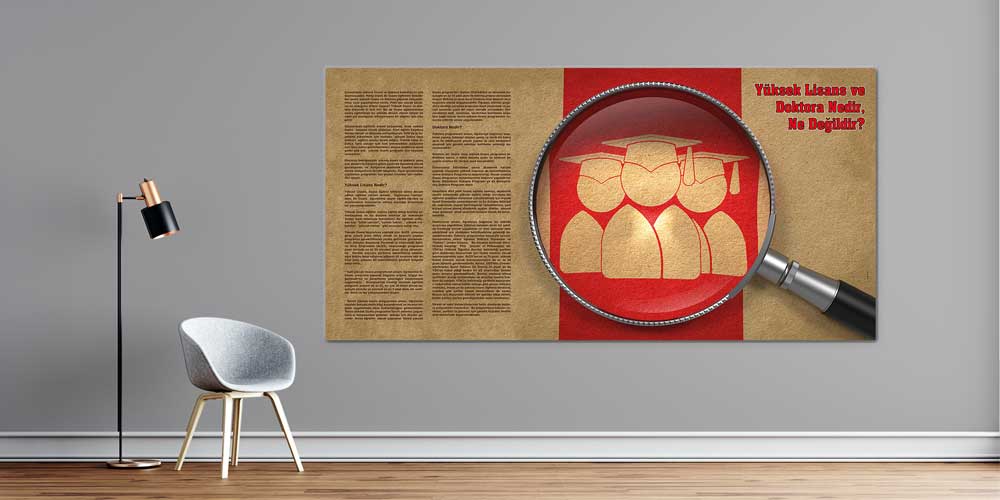 universite-suslemeleri-3115-00 Yüksek Lisans ve Doktora Bilgilendirme Dekoratif Poster 3115