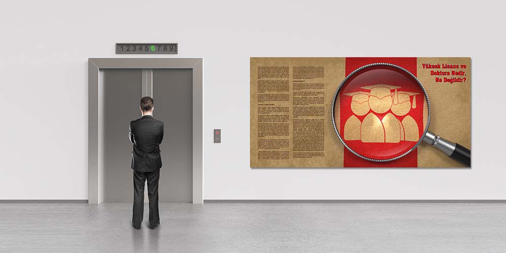 universite-suslemeleri-3115-01 Yüksek Lisans ve Doktora Bilgilendirme Dekoratif Poster 3115