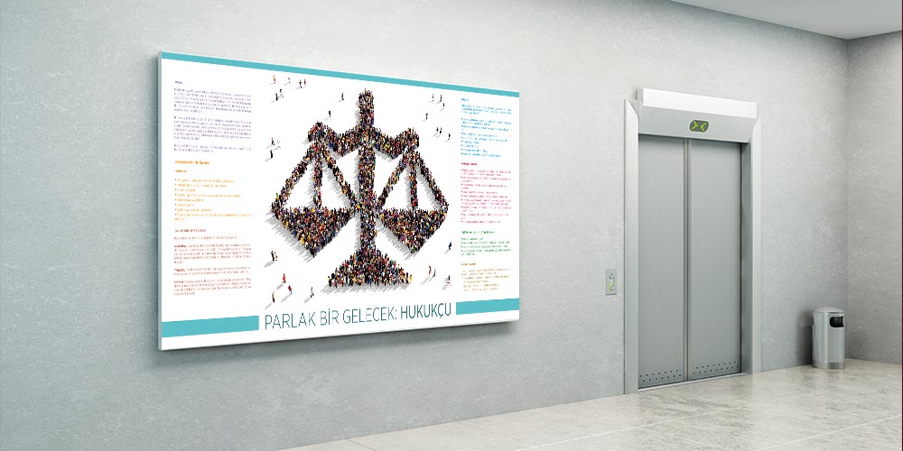 Parlak Bir Gelecek: Hukukçu – Büyük Ebat Dekoratif Poster  3137