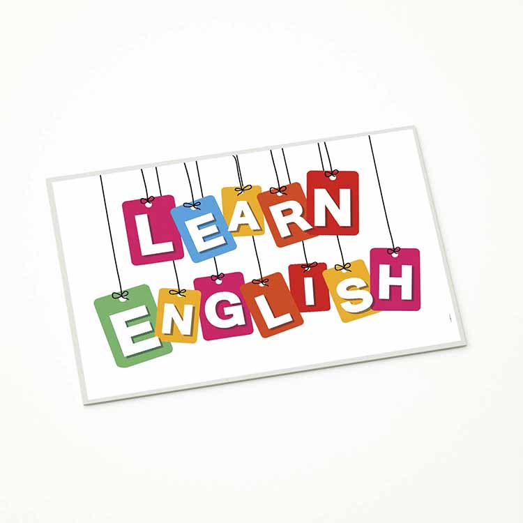 universite-suslemeleri-3296-04 Learn English Renkli Etiketli Eğitim Posteri – 3296