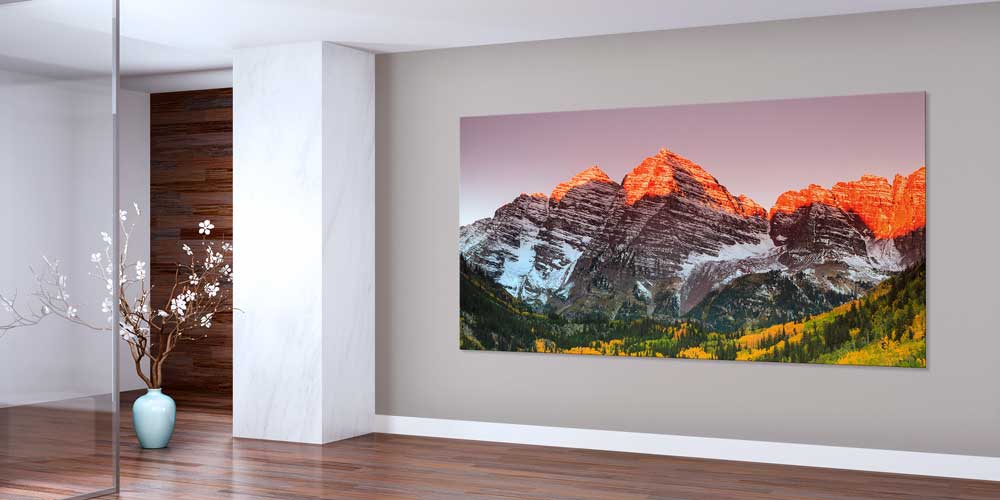 Gün Batımı Dağ Zirveleri Büyük Ebat Duvar Dekor Ürünü 14135