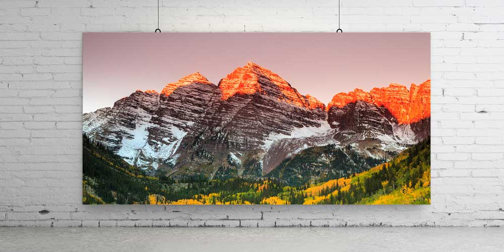 Gün Batımı Dağ Zirveleri Büyük Ebat Duvar Dekor Ürünü 14135