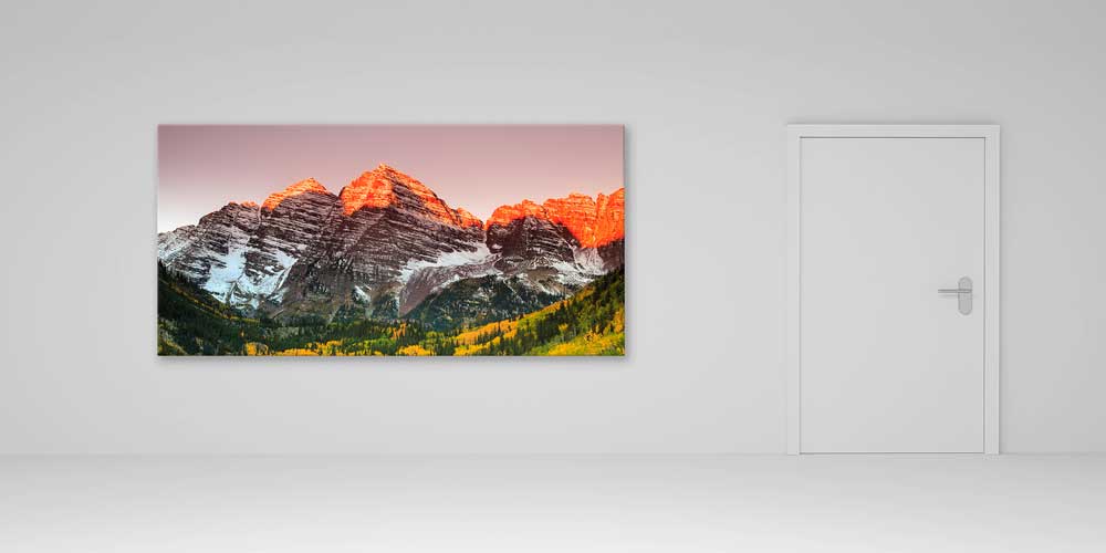 Gün Batımı Dağ Zirveleri Büyük Ebat Duvar Dekor Ürünü 14135