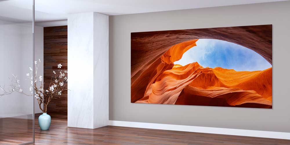 Kanyon Işıkları ve Kaya Formları Manzarası Büyük Ebat Duvar Dekor Ürünü 14175