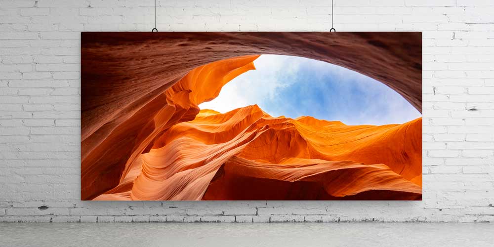 Kanyon Işıkları ve Kaya Formları Manzarası Büyük Ebat Duvar Dekor Ürünü 14175