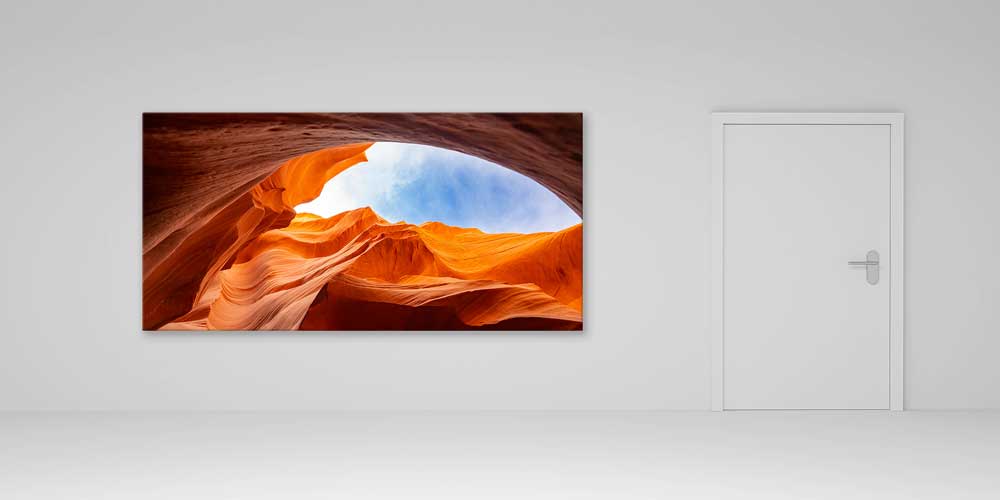 Kanyon Işıkları ve Kaya Formları Manzarası Büyük Ebat Duvar Dekor Ürünü 14175