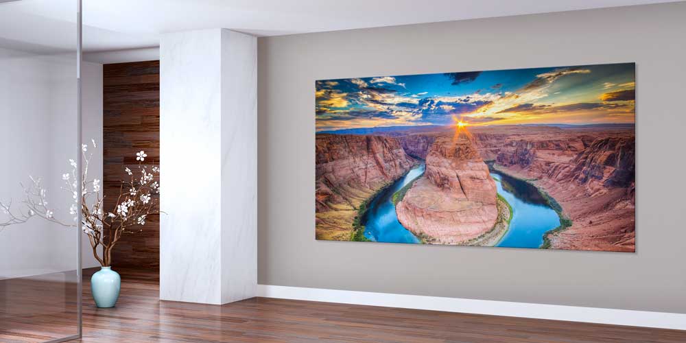 Kanyon ve Nehir Gün Batımı Büyük Ebat Duvar Dekor Ürünü 14136