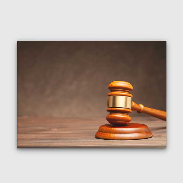 Hakim Tokmağı Temalı Hukuk Kanvas Tablo – 5253
