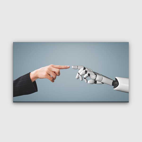 wall-art-5454-00 Modern Geometrik Yüz ve Dijital Sanat Kanvas Tablo – 5454