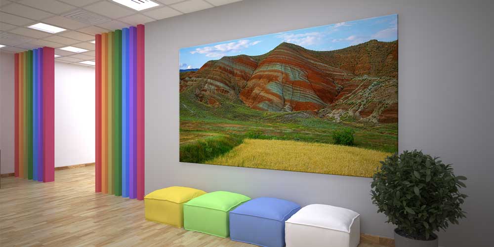 Doğu Anadolu Katmanlı Dağ Manzaralı Büyük Ebat Duvar Dekoru 11851