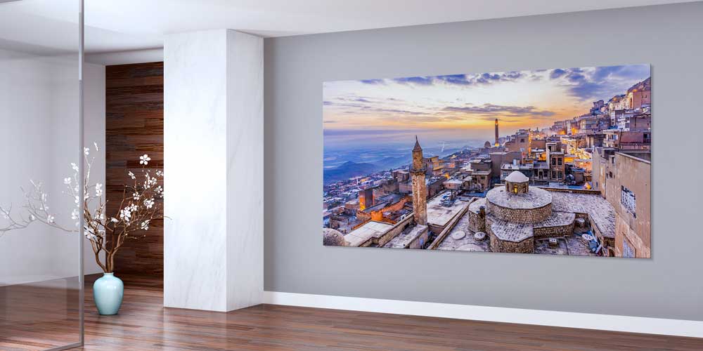 wall-art-big-size-11856-01 Güneydoğu Anadolu Tarihi Taş Şehir Gün Batımı Büyük Ebat Duvar Dekoru 11856