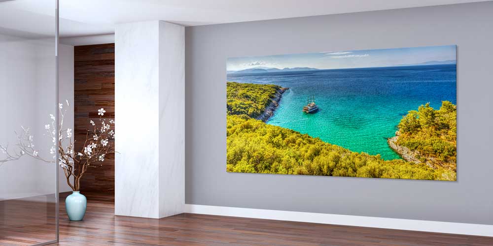 Turkuaz Ege Koyu Doğal Kıyı Manzarası Büyük Ebat Duvar Dekoru 11872