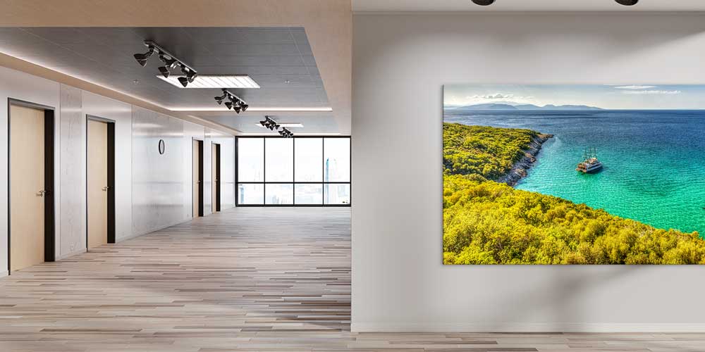 Turkuaz Ege Koyu Doğal Kıyı Manzarası Büyük Ebat Duvar Dekoru 11872