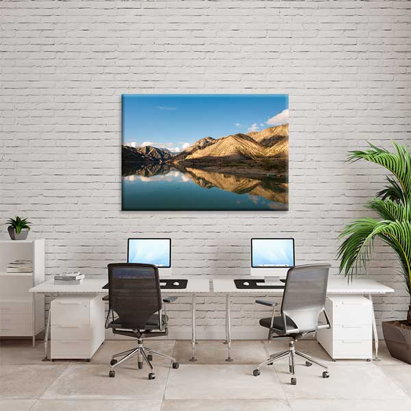 Doğu Anadolu Göl ve Dağ Manzarası Kanvas Tablo 11984