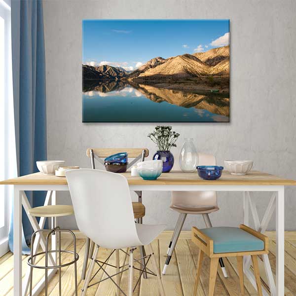 Doğu Anadolu Göl ve Dağ Manzarası Kanvas Tablo 11984