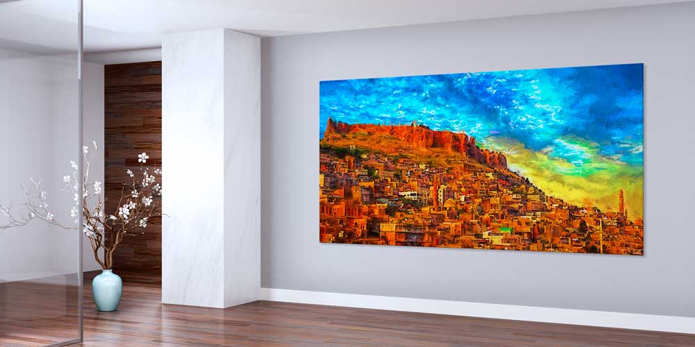 Güneydoğu Anadolu Taş Şehir Manzaralı Büyük Ebat Duvar Dekoru 11850