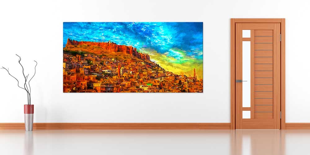 Güneydoğu Anadolu Taş Şehir Manzaralı Büyük Ebat Duvar Dekoru 11850