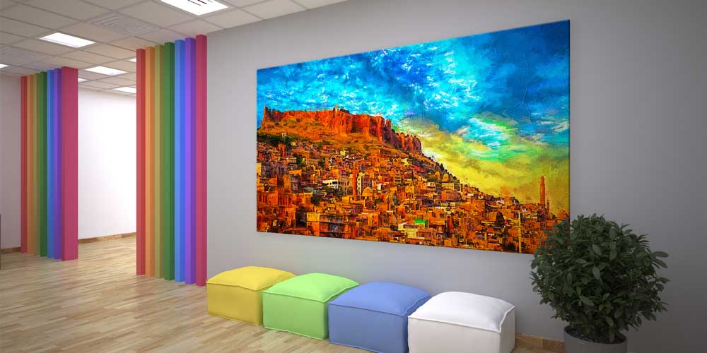 Güneydoğu Anadolu Taş Şehir Manzaralı Büyük Ebat Duvar Dekoru 11850