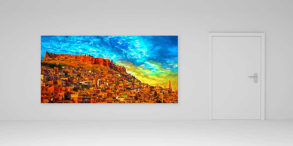 Güneydoğu Anadolu Taş Şehir Manzaralı Büyük Ebat Duvar Dekoru 11850