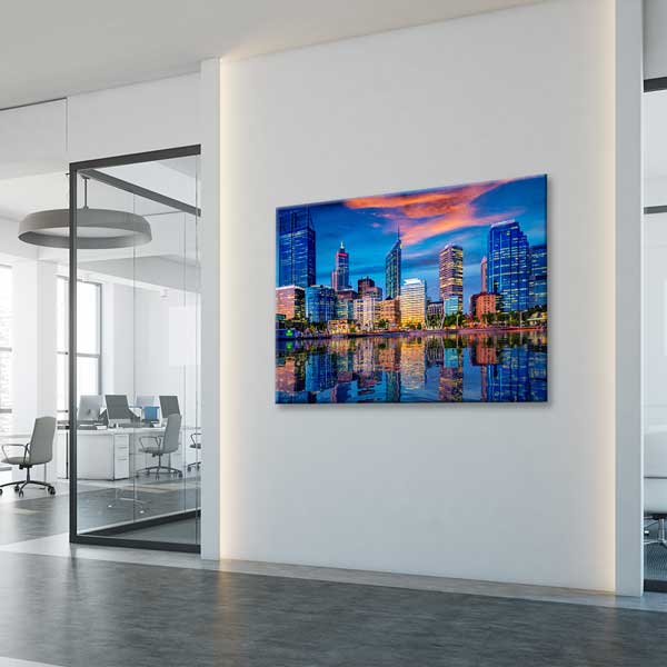 Modern Şehir Silueti Fotoğraf Sanatı Kanvas Tablo 13554
