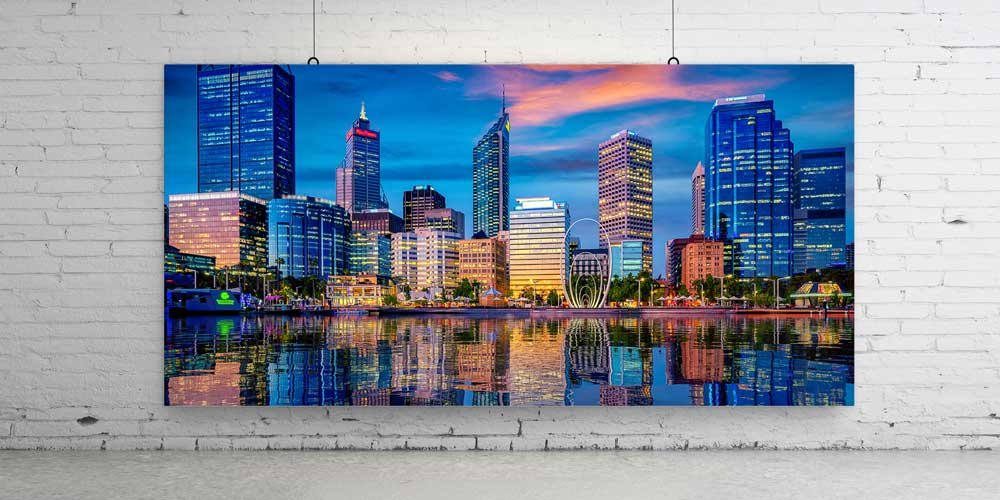 Perth Şehir Manzaralı Fotoğraf Sanatı Büyük Ebat Duvar Dekoru 14101