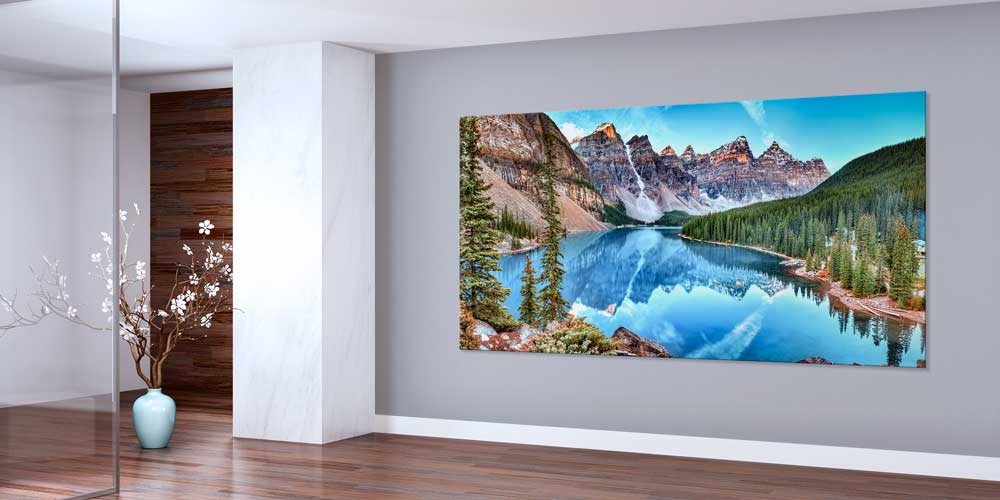 Berrak Dağ Gölü Yansıması Büyük Ebat Duvar Dekor Ürünü 14128