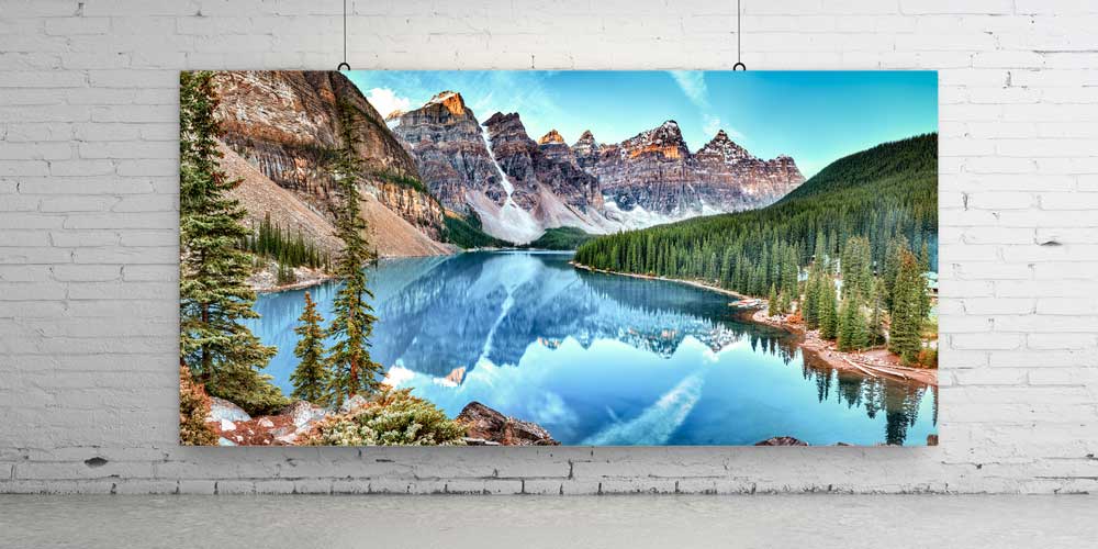 Berrak Dağ Gölü Yansıması Büyük Ebat Duvar Dekor Ürünü 14128