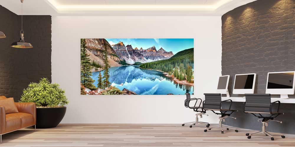 Berrak Dağ Gölü Yansıması Büyük Ebat Duvar Dekor Ürünü 14128