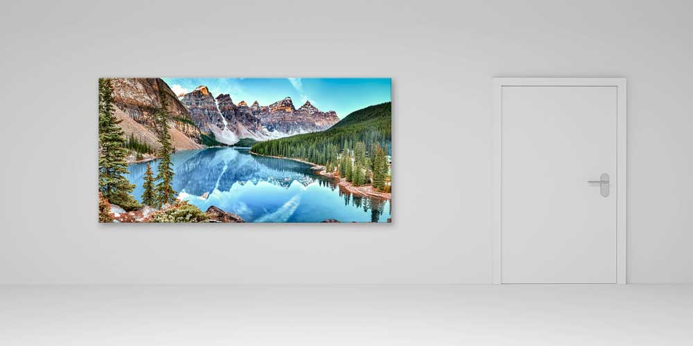 Berrak Dağ Gölü Yansıması Büyük Ebat Duvar Dekor Ürünü 14128