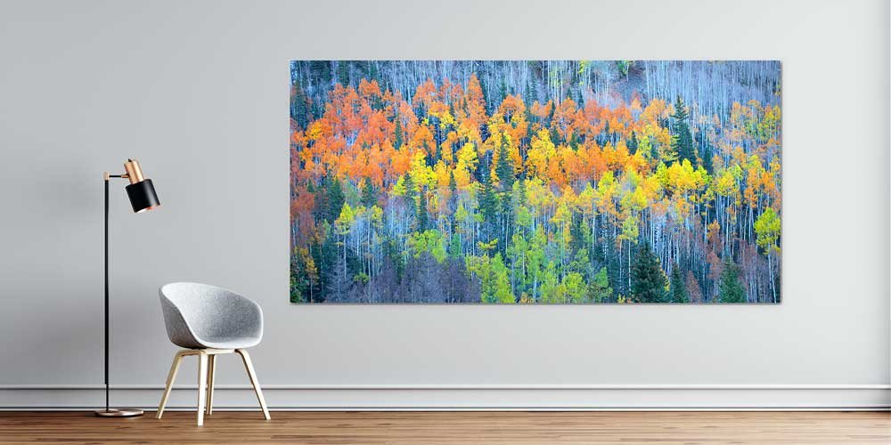Renkli Sonbahar Ormanı Büyük Ebat Duvar Dekor Ürünü 14139