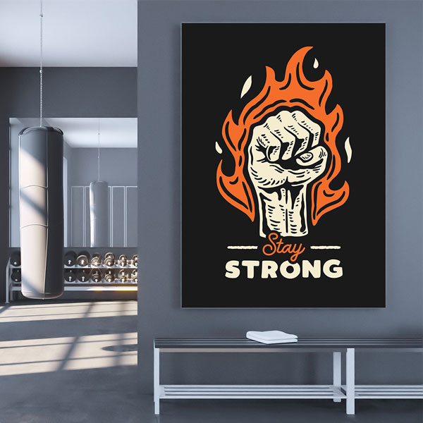 wall-art-decor-5811-01 Stay Strong Kanvas Tablo – 5811