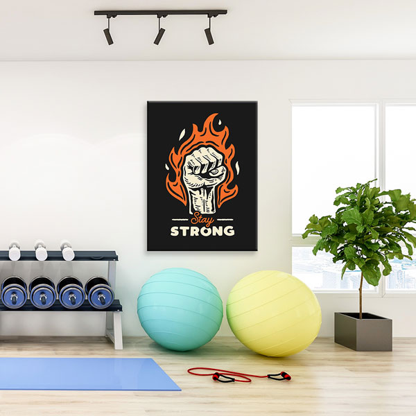wall-art-decor-5811-02 Stay Strong Kanvas Tablo – 5811