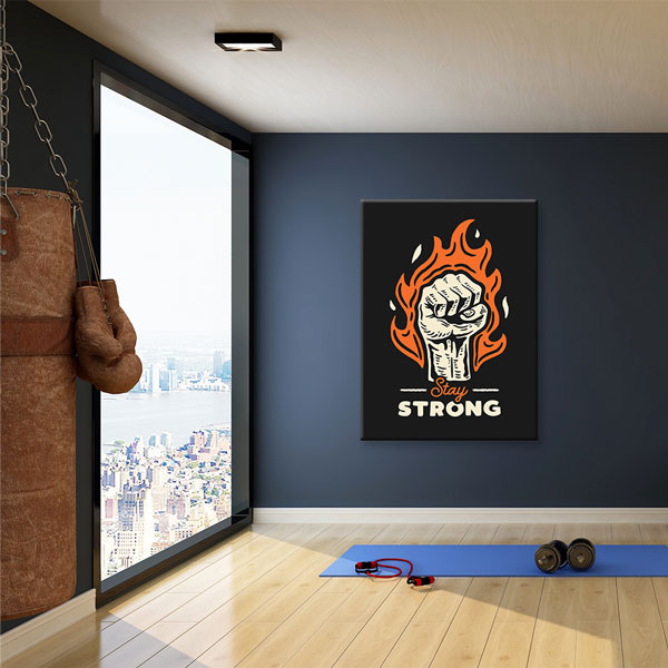 wall-art-decor-5811-05 Stay Strong Kanvas Tablo – 5811