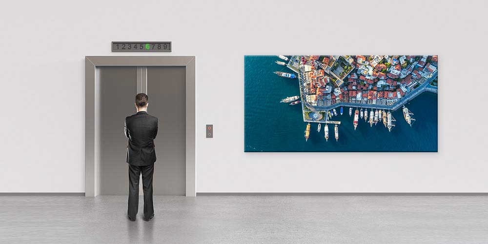 Ege Limanı Havadan Marina Manzarası Büyük Ebat Duvar Dekoru 11869