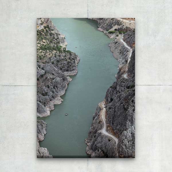 Anadolu Derin Kanyon ve Nehir Manzarası Kanvas Tablo 11997