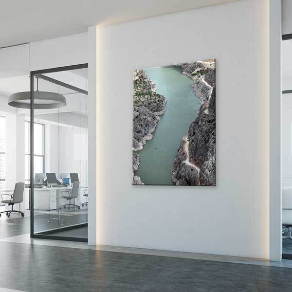 Anadolu Derin Kanyon ve Nehir Manzarası Kanvas Tablo 11997