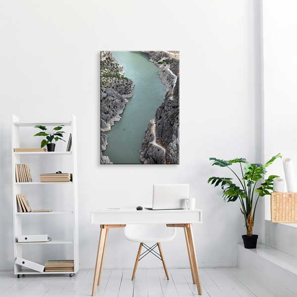 Anadolu Derin Kanyon ve Nehir Manzarası Kanvas Tablo 11997