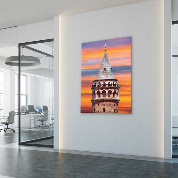 Galata Kulesi Gün Batımı Mimari Kanvas Tablo 12065