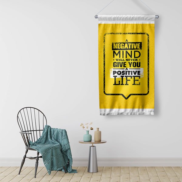 Positive Life Duvar Flaması 7716