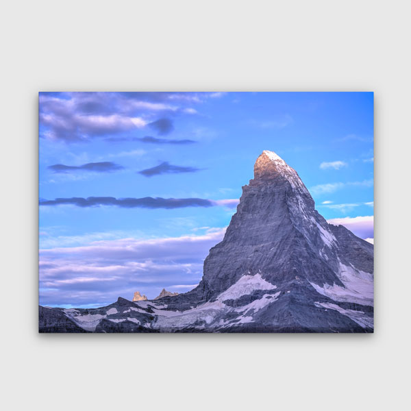 Matterhorn Zirvesi Dağ Manzarası Kanvas Tablo 13506