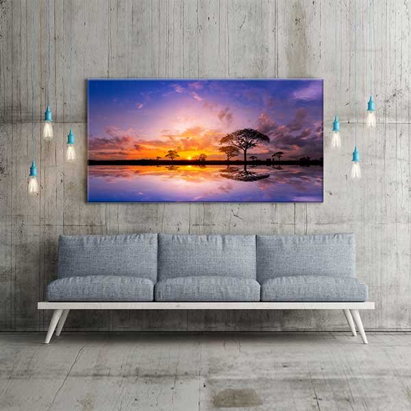 Afrika Günbatımı Yansıma Kanvas Tablo – 13641