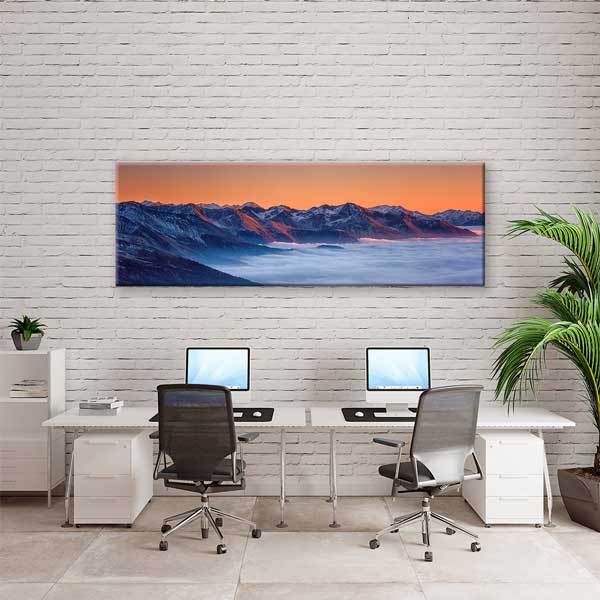 Avrupa Deniz Feneri Gün Batımı Kanvas Tablo 13889