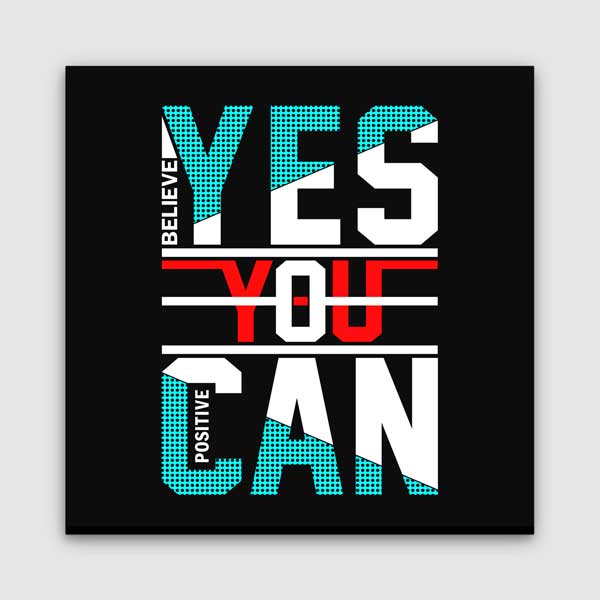 Yes You Can Kanvas Tablo – 7465