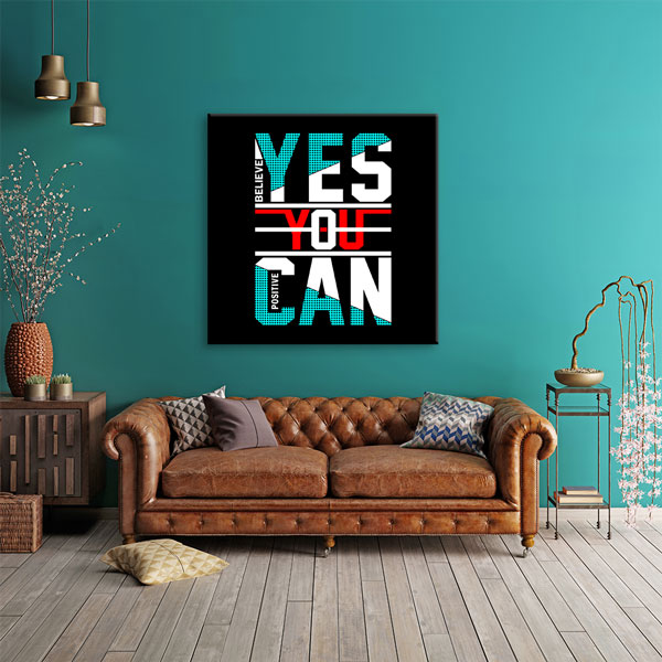 wall-art-posters-7465-02 Yes You Can Kanvas Tablo – 7465