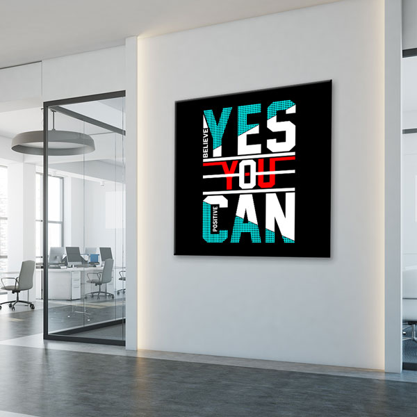 wall-art-posters-7465-04 Yes You Can Kanvas Tablo – 7465