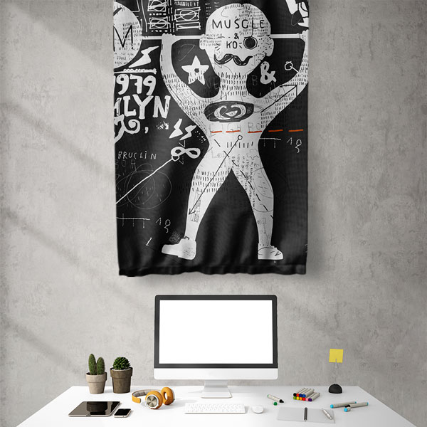 Fitness Urban Duvar Flaması 5905