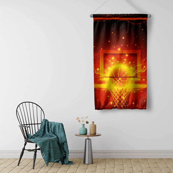 Basketbol Enerji Duvar Flaması 5889