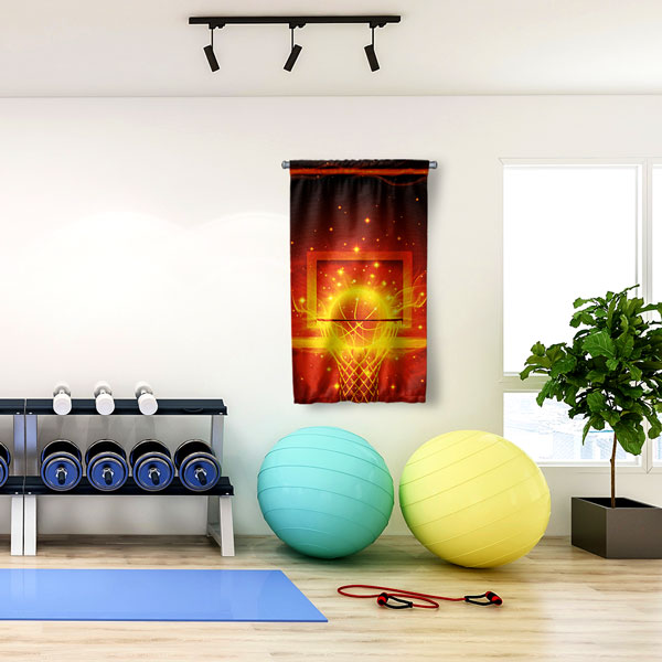 Basketbol Enerji Duvar Flaması 5889